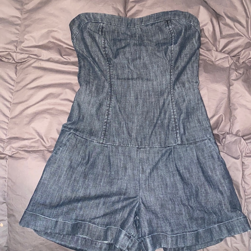 Denim romper